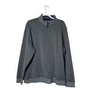 Under Armor Loose Fit Cold Gear Fleece 1/4 Zip Gray Sweatshirt Men's Size XXL